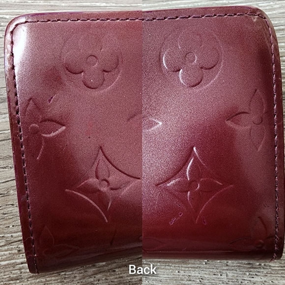 Louis Vuitton EUC Rouge Fauviste Collection Patent Burgundy Vernis French Wallet - Picture 7 of 12